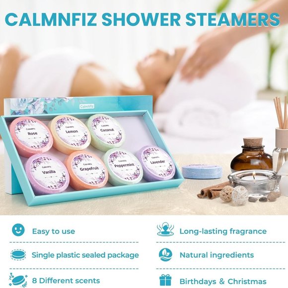 Shower Bomb Steamers Fruit Scented Relaxing Aromatherapy Bath Scents Mothers Day - Picture 5 of 7